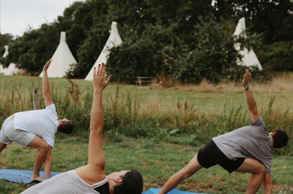 Yoga in the field